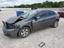Salvage cars for sale from Copart New Braunfels, TX: 2013 Honda Civic LX