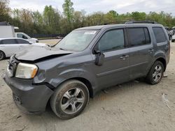 Salvage cars for sale at Waldorf, MD auction: 2012 Honda Pilot Exln