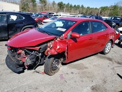 Salvage cars for sale at Exeter, RI auction: 2014 Toyota Corolla L