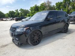 Salvage SUVs for sale at auction: 2016 Land Rover Range Rover HSE