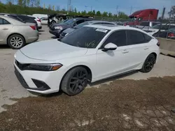 Salvage cars for sale at Cahokia Heights, IL auction: 2022 Honda Civic Sport Touring
