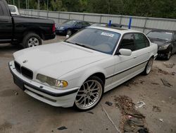 Salvage cars for sale at Savannah, GA auction: 2001 BMW 740 IL