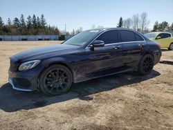 Salvage cars for sale from Copart Bowmanville, ON: 2015 Mercedes-Benz C 400 4matic