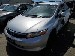 Honda salvage cars for sale: 2012 Honda Civic LX