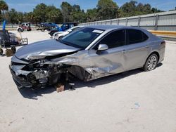 Salvage cars for sale from Copart Fort Pierce, FL: 2022 Toyota Camry LE