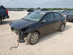 Salvage cars for sale at San Antonio, TX auction: 2020 KIA Rio LX