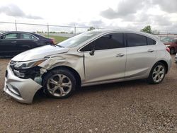 Salvage cars for sale from Copart Houston, TX: 2018 Chevrolet Cruze Premier