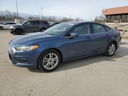 Salvage cars for sale at Fort Wayne, IN auction: 2018 Ford Fusion SE Hybrid