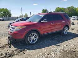 Salvage cars for sale at Mebane, NC auction: 2013 Ford Explorer XLT