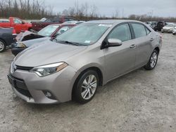 Salvage cars for sale from Copart Leroy, NY: 2015 Toyota Corolla ECO