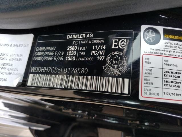 2015 Mercedes-Benz E 63 AMG-S