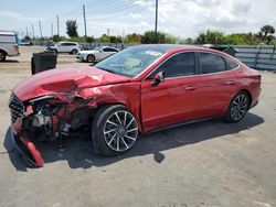 Vehiculos salvage en venta de Copart Miami, FL: 2021 Hyundai Sonata Limited