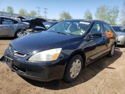 Salvage cars for sale from Copart Elgin, IL: 2004 Honda Accord LX