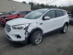 Salvage cars for sale at Exeter, RI auction: 2017 Ford Escape SE