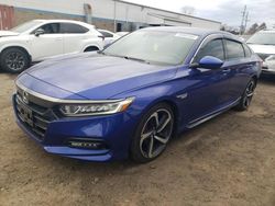 Salvage cars for sale at New Britain, CT auction: 2018 Honda Accord Sport