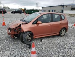 Salvage cars for sale at Barberton, OH auction: 2007 Honda FIT S