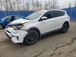 Salvage cars for sale from Copart Moncton, NB: 2016 Toyota Rav4 XLE