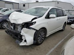 Salvage cars for sale from Copart Vallejo, CA: 2020 Toyota Sienna XLE