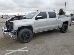 Salvage cars for sale from Copart Rancho Cucamonga, CA: 2017 Chevrolet Silverado C1500 LTZ