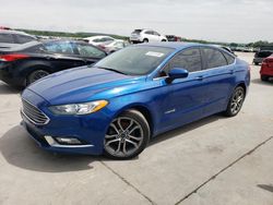 Salvage cars for sale at Grand Prairie, TX auction: 2017 Ford Fusion SE Hybrid