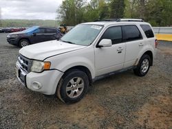 Salvage cars for sale from Copart Concord, NC: 2010 Ford Escape Limited