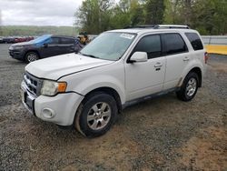 Vehiculos salvage en venta de Copart Concord, NC: 2010 Ford Escape Limited