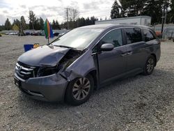 Salvage cars for sale at Graham, WA auction: 2017 Honda Odyssey EX