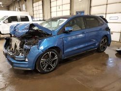 Salvage cars for sale from Copart Blaine, MN: 2019 Ford Edge ST