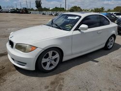 Salvage cars for sale at Miami, FL auction: 2011 BMW 128 I