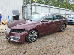 Salvage cars for sale at Austell, GA auction: 2017 Lincoln MKZ Reserve