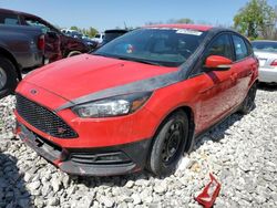 Salvage cars for sale from Copart Columbus, OH: 2016 Ford Focus ST