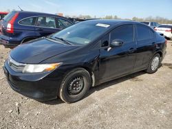 Honda Civic LX salvage cars for sale: 2012 Honda Civic LX