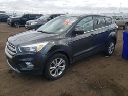 Salvage cars for sale at Brighton, CO auction: 2017 Ford Escape SE