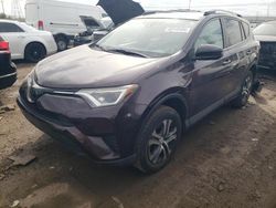 Salvage cars for sale at Elgin, IL auction: 2018 Toyota Rav4 LE