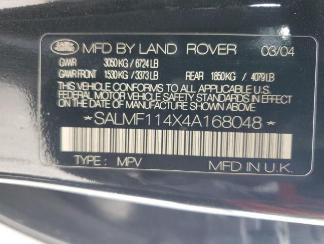 2004 Land Rover Range Rover HSE