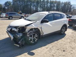 Salvage cars for sale at North Billerica, MA auction: 2017 Toyota Rav4 LE