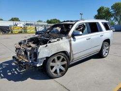 Salvage cars for sale at Sacramento, CA auction: 2015 Cadillac Escalade Premium