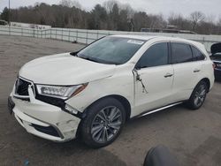 Salvage cars for sale at Assonet, MA auction: 2017 Acura MDX Technology