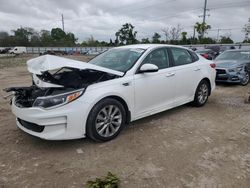 Salvage cars for sale at Riverview, FL auction: 2018 KIA Optima LX
