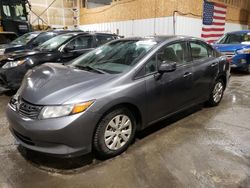 Salvage cars for sale at Anchorage, AK auction: 2012 Honda Civic LX