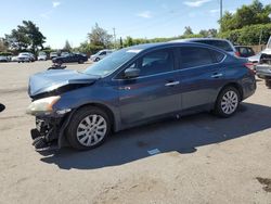 Salvage cars for sale from Copart San Martin, CA: 2015 Nissan Sentra S