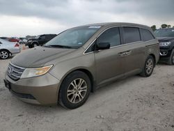 Salvage cars for sale at Houston, TX auction: 2011 Honda Odyssey EXL