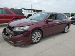 Salvage cars for sale from Copart Grand Prairie, TX: 2013 Honda Accord EXL