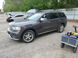 Salvage cars for sale from Copart Knightdale, NC: 2015 Dodge Durango Citadel