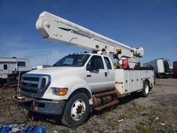 Salvage trucks for sale at Woodhaven, MI auction: 2011 Ford F750 Super Duty