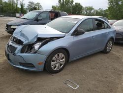 Salvage cars for sale from Copart Baltimore, MD: 2012 Chevrolet Cruze LS