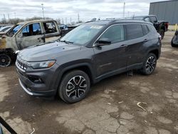 Salvage cars for sale at Woodhaven, MI auction: 2022 Jeep Compass Limited