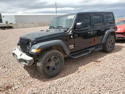 Jeep salvage cars for sale: 2018 Jeep Wrangler Unlimited Sport