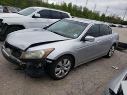 Salvage cars for sale at Cahokia Heights, IL auction: 2009 Honda Accord EXL