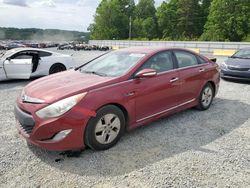 Salvage cars for sale at Concord, NC auction: 2012 Hyundai Sonata Hybrid